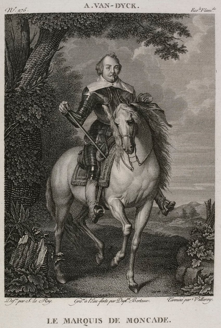 Denis-Sébastien Leroy, Antoine-Claude-François Villerey og Jean Duplessis-Bertaux - Markisen af Moncade, efter Antoine van Dyck - 1802-1815 af Denis Sebastien Leroy