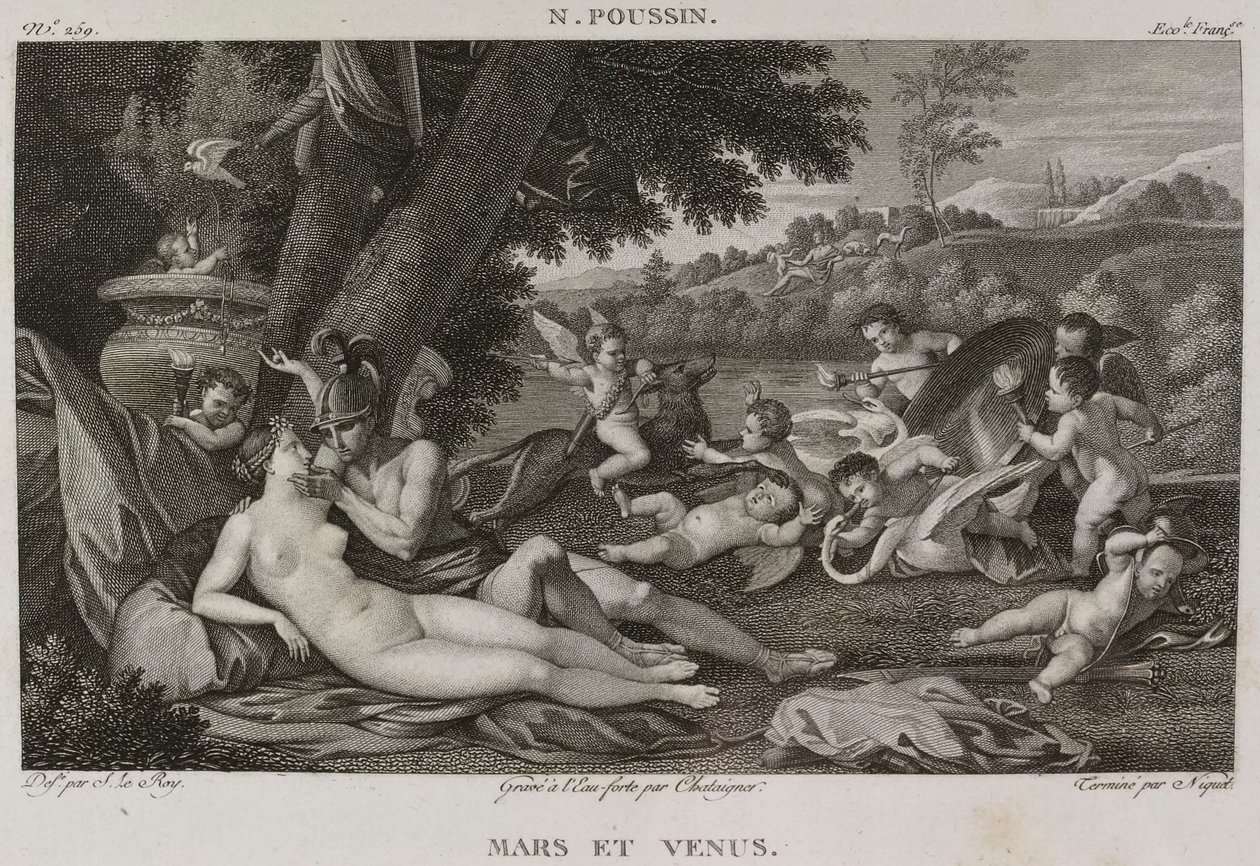 Denis-Sébastien Leroy, Chataigner og Niquet - Mars og Venus, efter Nicolas Poussin - 1802-1815 af Denis Sebastien Leroy