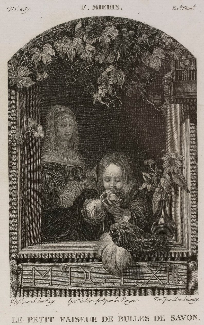 Denis-Sébastien Leroy, Lerouge and De Launay - Den lille sæbeboblemager, efter Frans van Mieris den ældre - 1802-1815 af Denis Sebastien Leroy