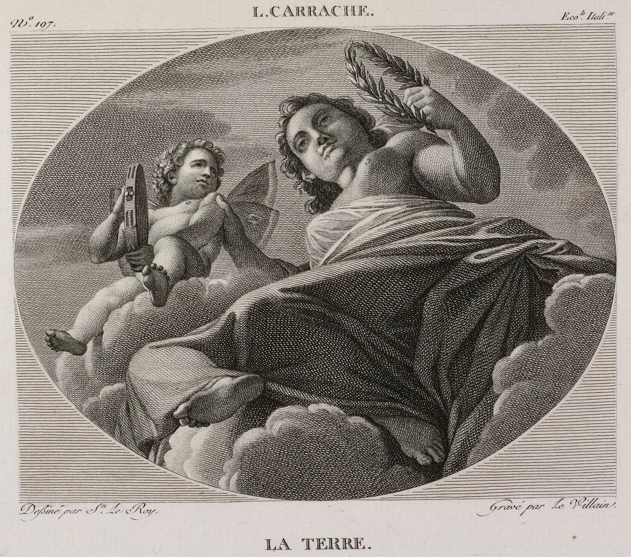 Denis-Sébastien Leroy et Le Villain - Jorden, efter Ludovico Carracci - 1802-1815 af Denis Sebastien Leroy