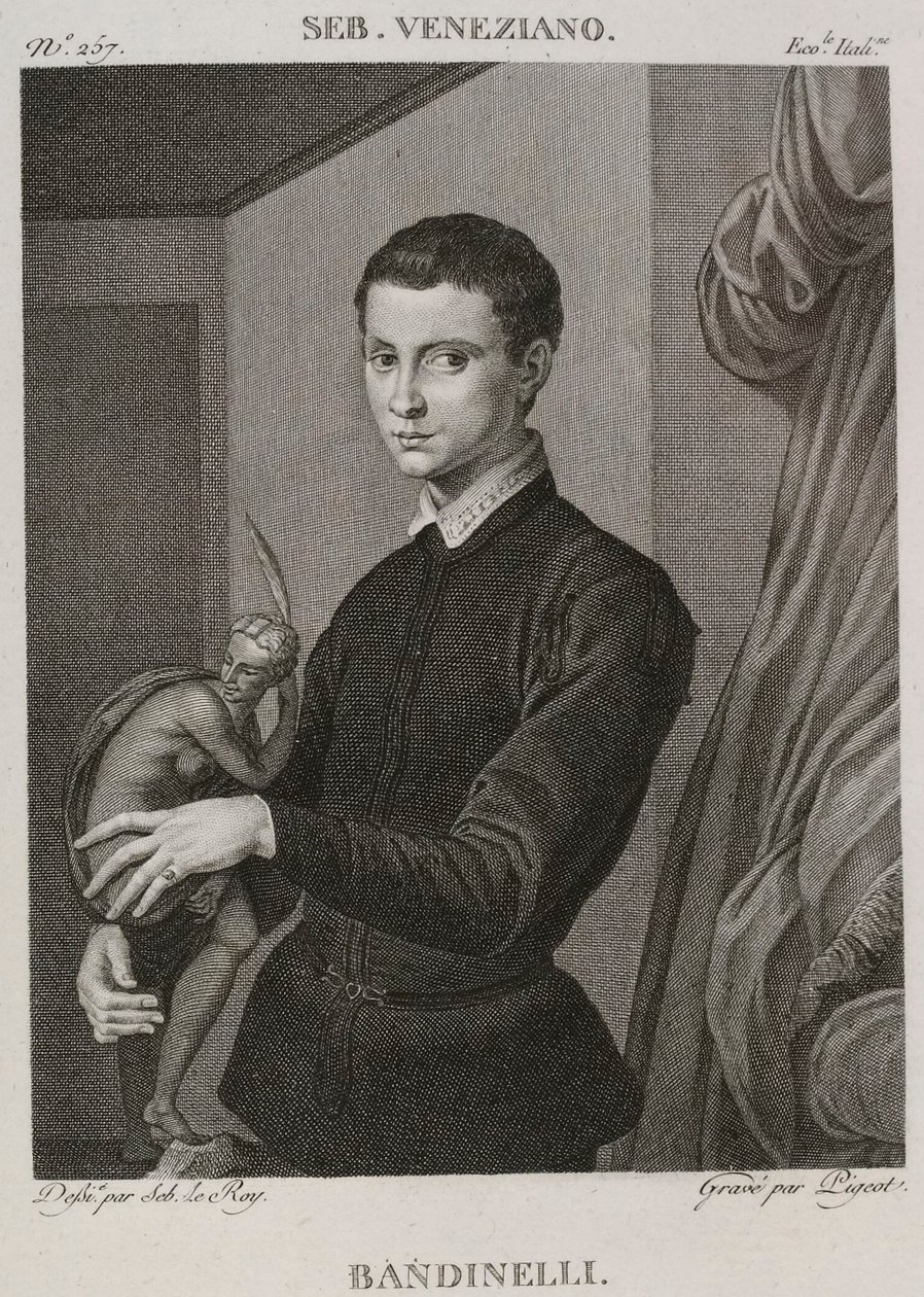 Denis-Sébastien Leroy et Pigeot - Bandinelli, tidligere tilskrevet Sebastiano del Piombo, nu tilskrevet Bronzino - 1802-1815 af Denis Sebastien Leroy