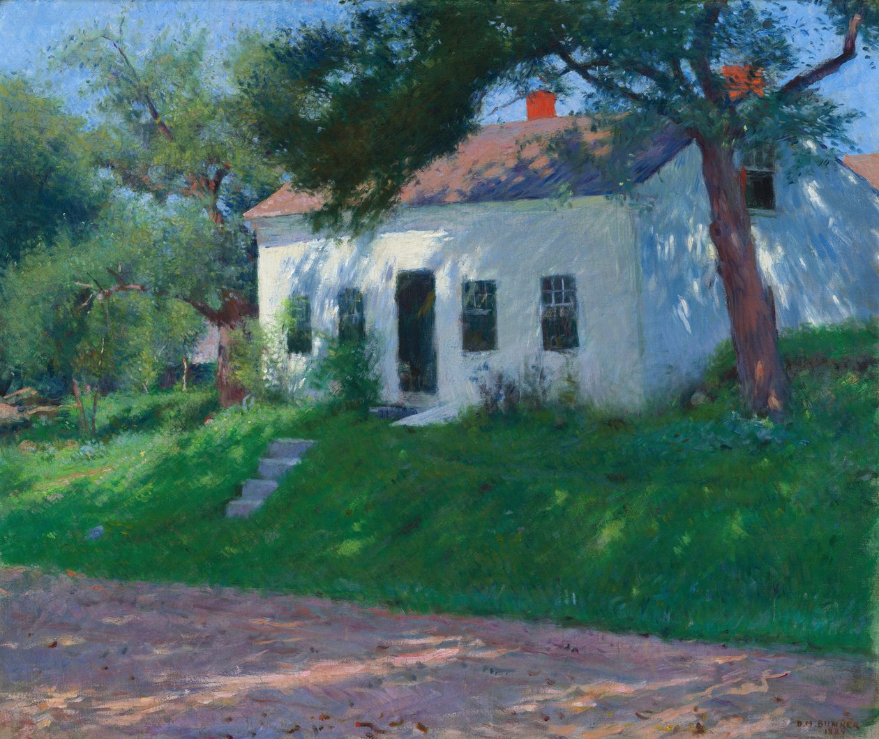 Roadside Cottage, 1889. af Dennis Miller Bunker