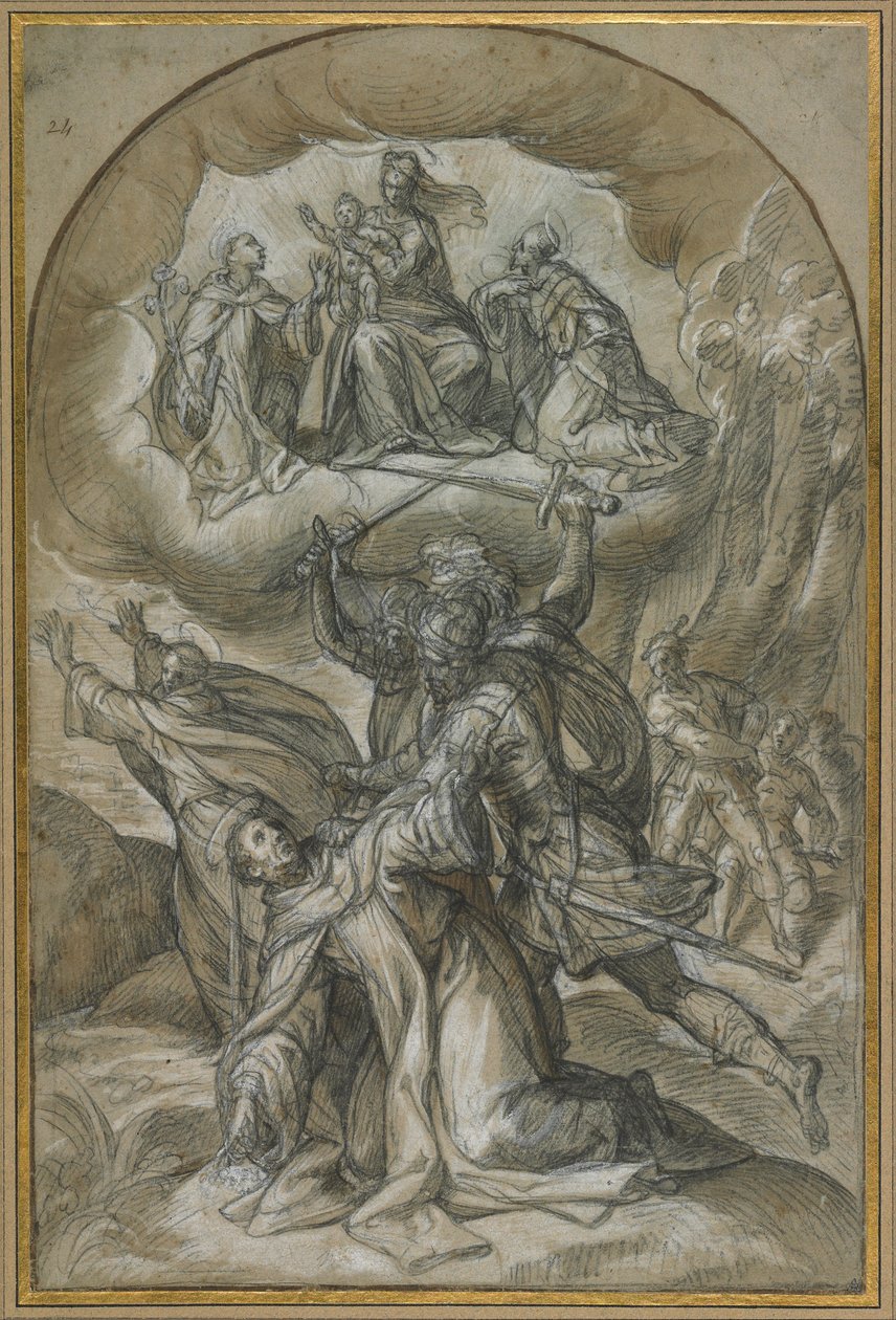 Sankt Peter Martyrs død af Denis Calvaert