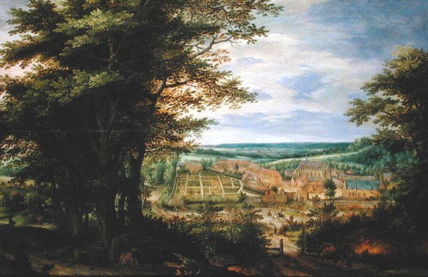 Abbaye de La Cambre i Soignes-skoven, 1609 af Denys van Alsloot
