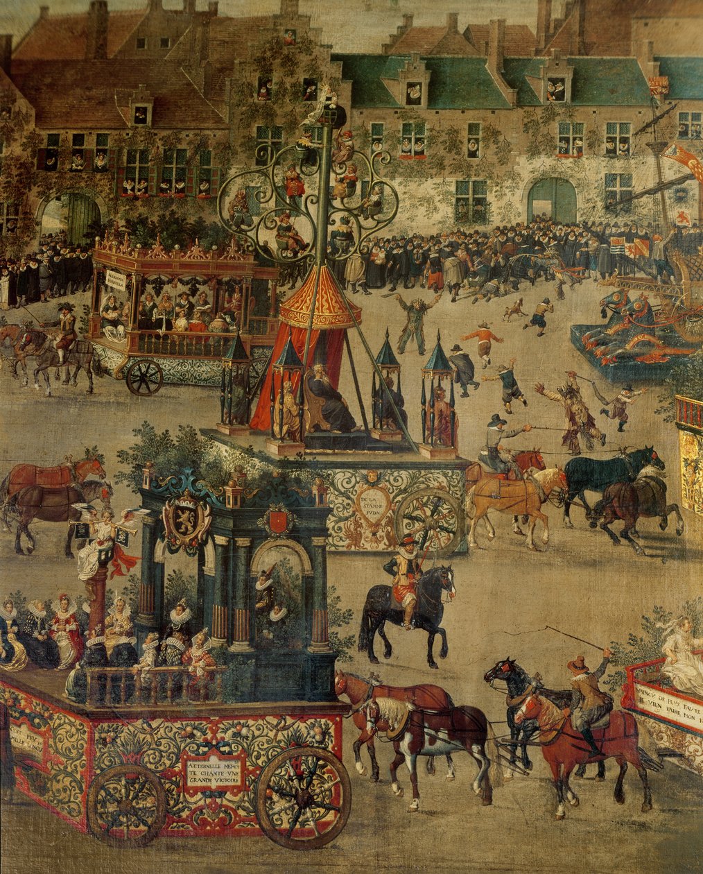 Ommeganck i Bruxelles den 31. maj 1615: detalje af Isabellas triumf af Denys van Alsloot
