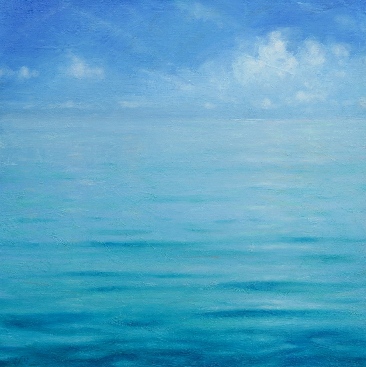 Sky over vand af Derek Hare