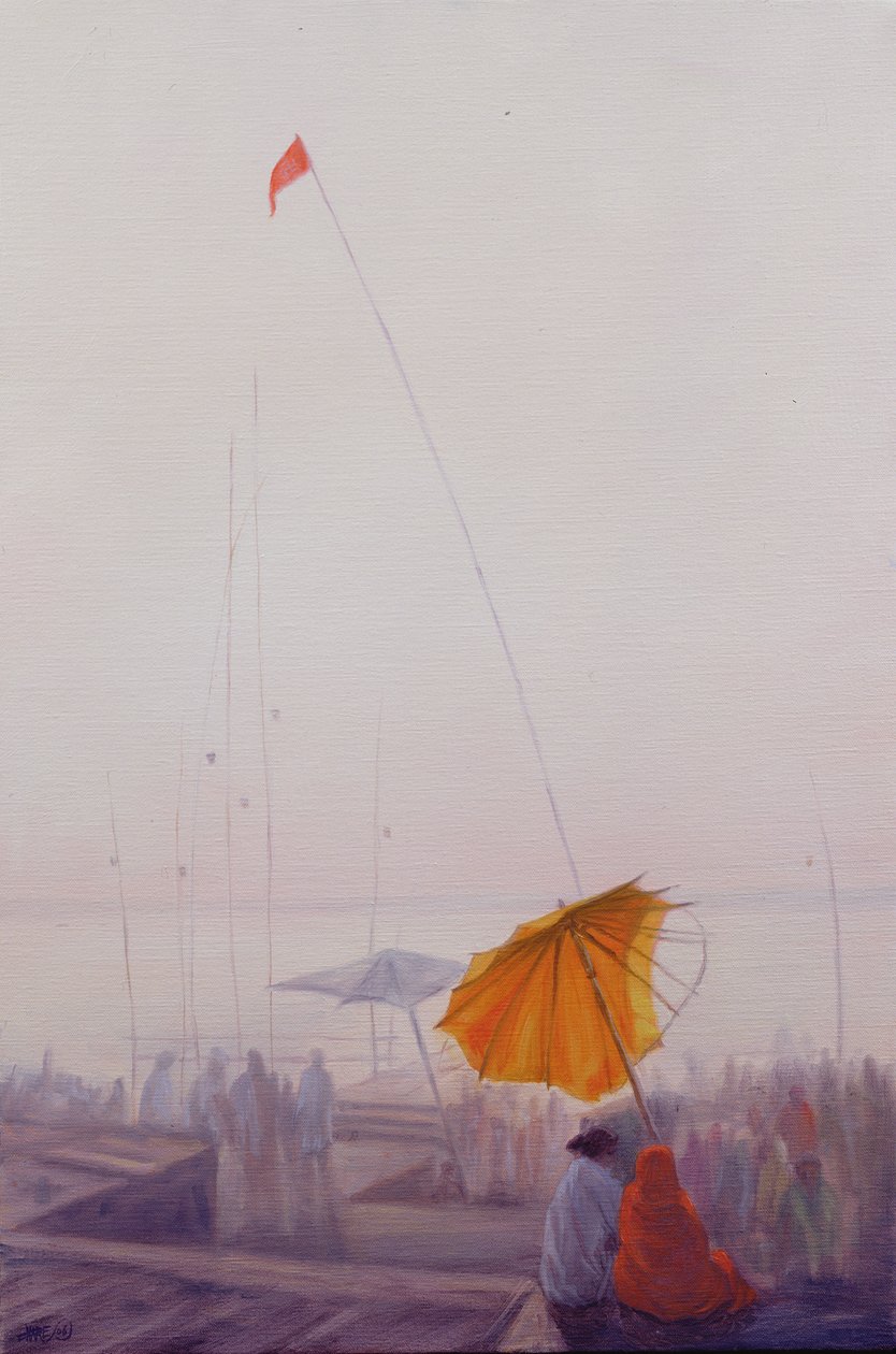 Tidlig morgen, Varanasi af Derek Hare