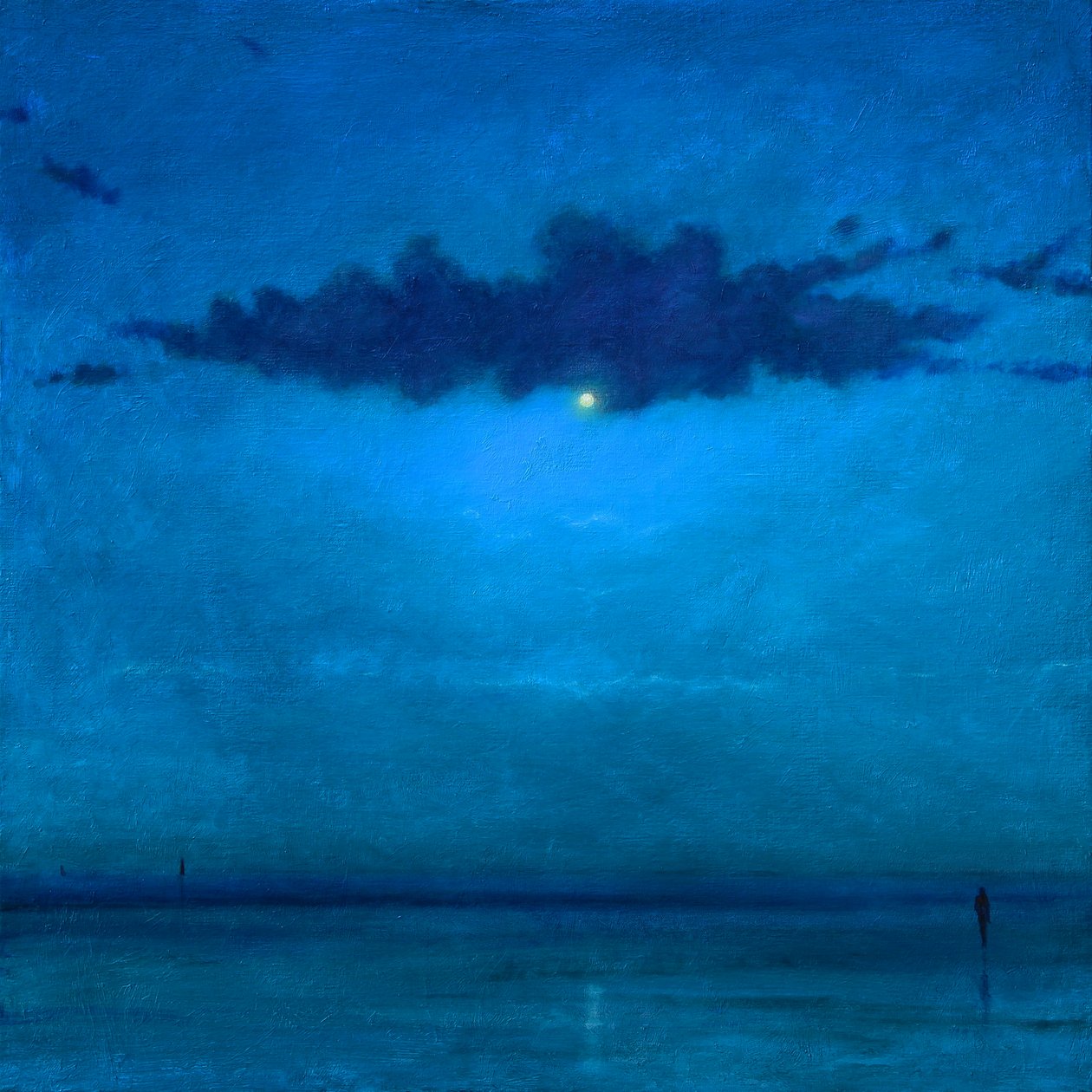 The Illusion Of Calm, 2022 (Olie on Canvas) af Derek Hare