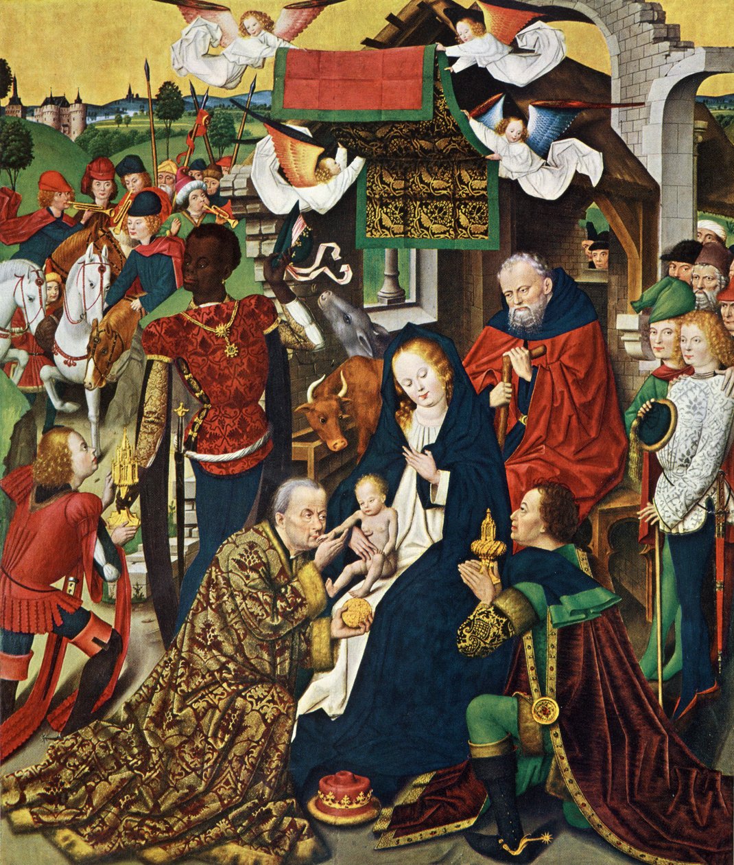Dortmund Propsteikirche, Derick Baegert altertavle, højre panel af Derick Baegert