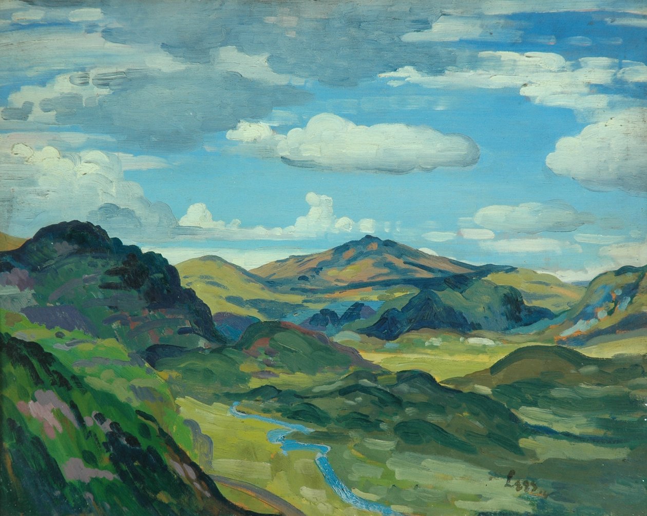 Landskab, ca.1919 af Derwent Lees