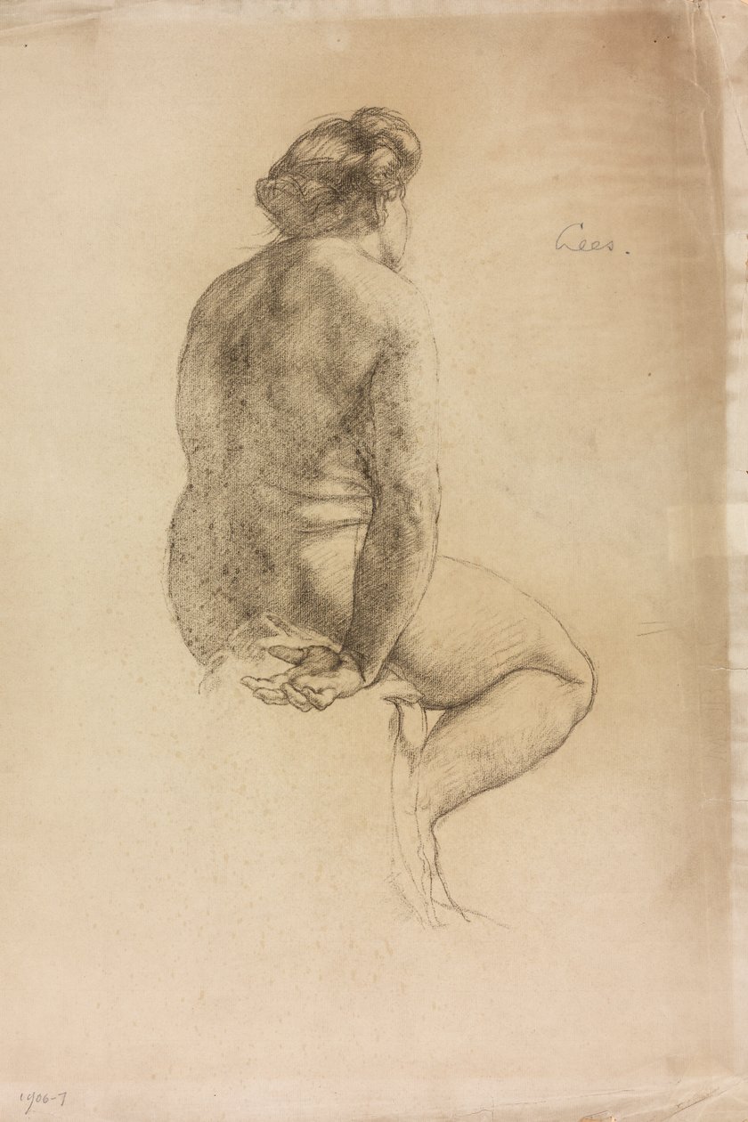 Et studie af en kvindelig figur af Derwent Lees