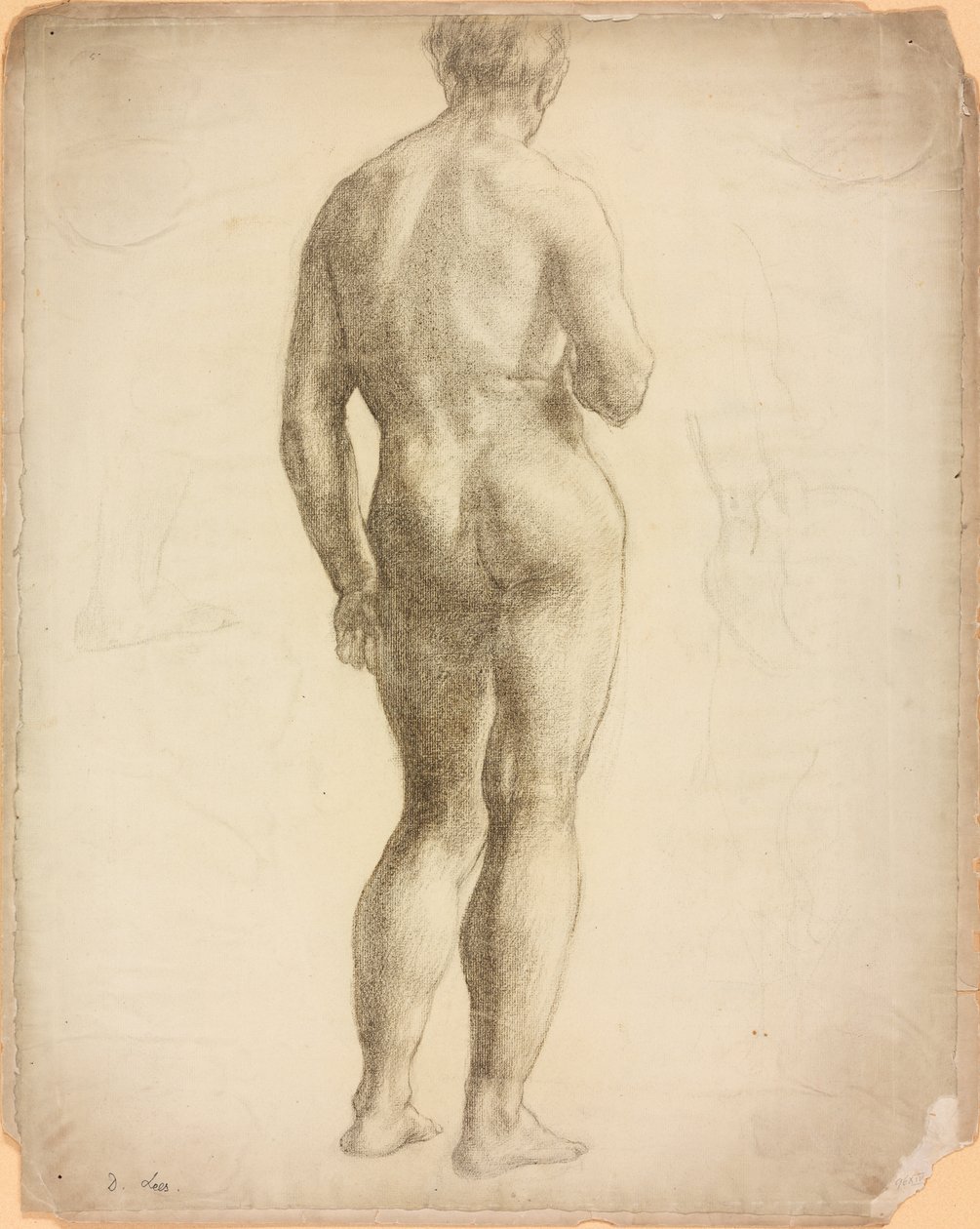 Et studie af en mandlig figur af Derwent Lees