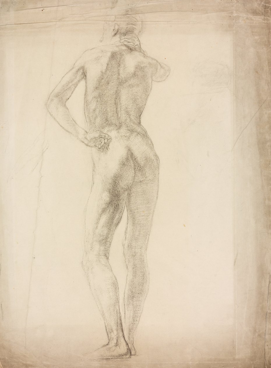 Et studie af en mandlig figur af Derwent Lees