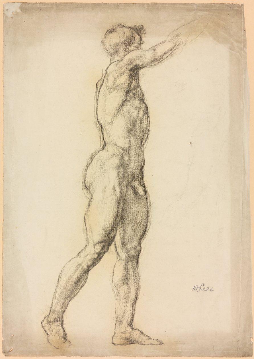 Et studie af en mandlig figur af Derwent Lees