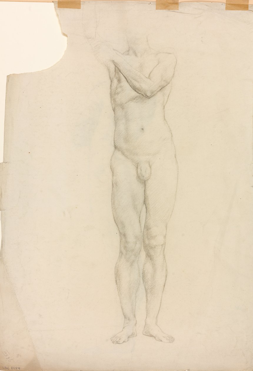 Et studie af en mandlig figur af Derwent Lees