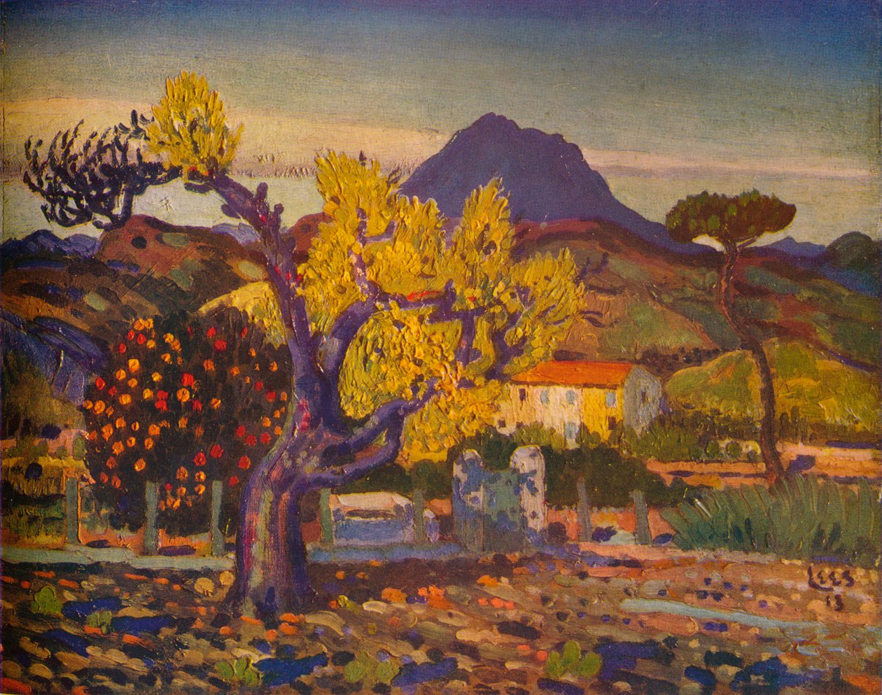 Pæretræ i blomst, 1913 1932 af Derwent Lees