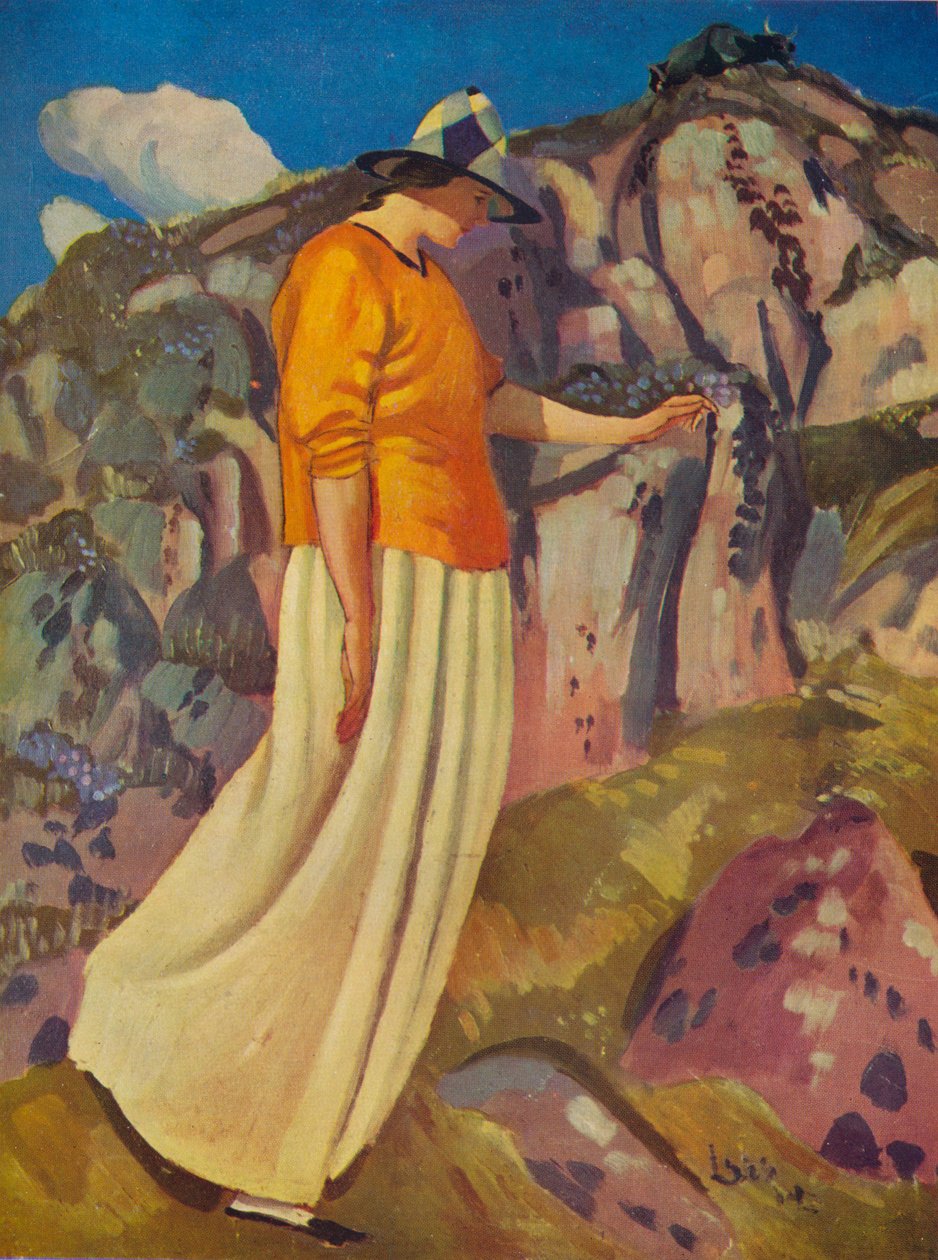 Den gule nederdel, 1914 af Derwent Lees