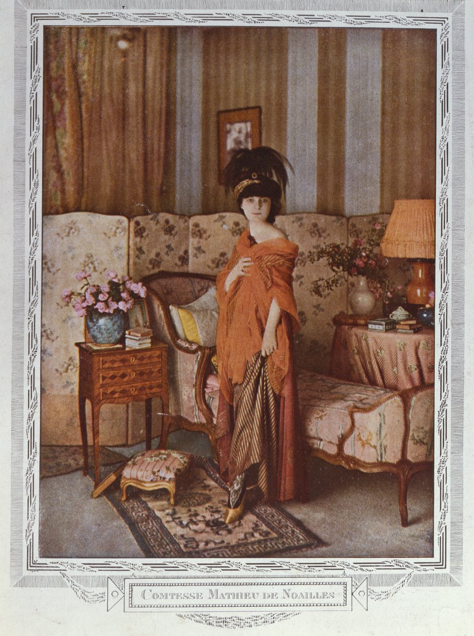 Grevinde Anna de Noailles (1876-1933) 1913 af Marcellin Gilbert Desboutin