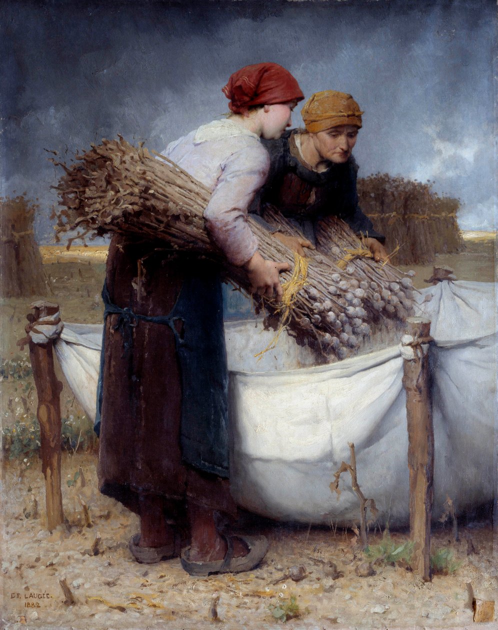 Valmueplukkere Maleri af Desire Laugee (1823-1896) 1882 søn. 0,73x0,95 m Rouen, Musee des Beaux Arts af Desire Francois Laugee