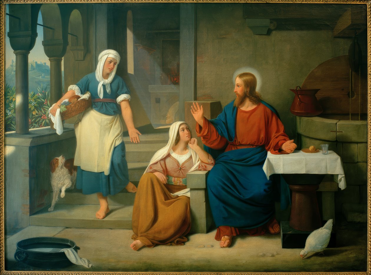 D.C.Blunck, Kristus med Martha og Maria af Detlev Konrad Blunck