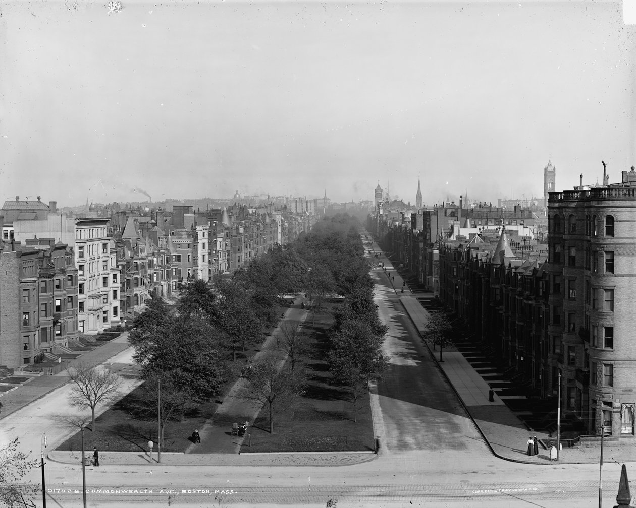 Commonwealth Ave., Boston, Massachusetts, ca. 1904 af Detroit Publishing Co.