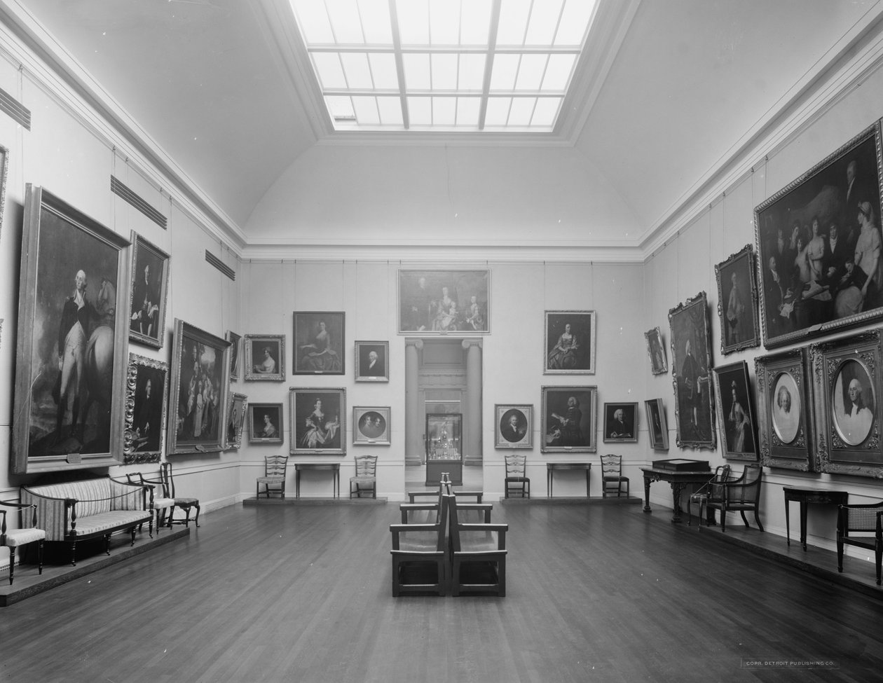 Early American Room, Museum of Fine Arts, Boston, Massachusetts, ca. 1909-20 af Detroit Publishing Co.