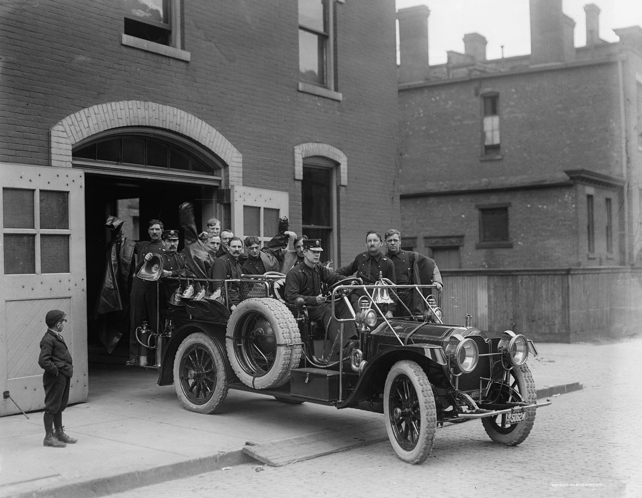 Packard brandværn, 1911 af Detroit Publishing Co.