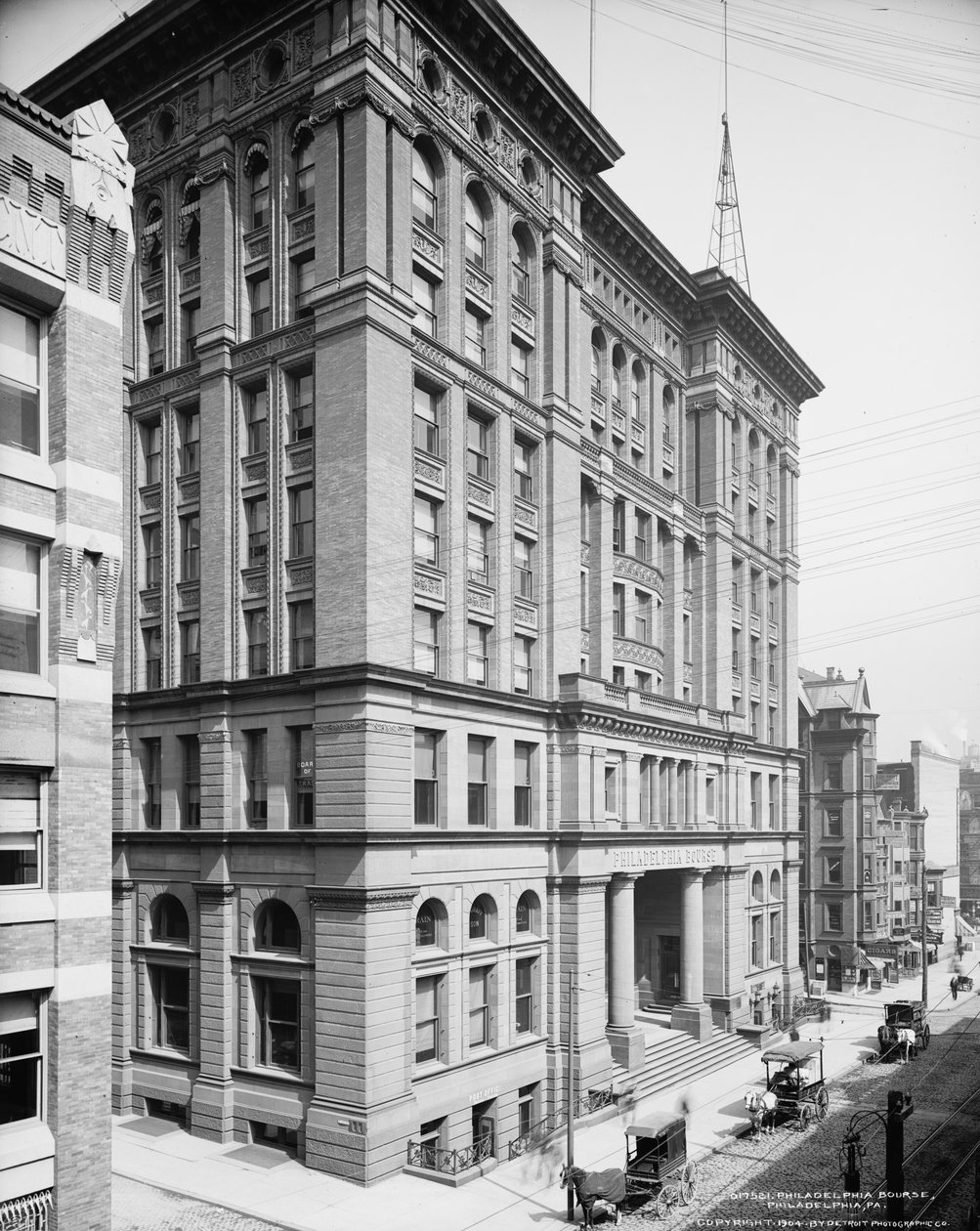 Philadelphia Bourse, Philadelphia, Pennsylvania, ca. 1904 af Detroit Publishing Co.