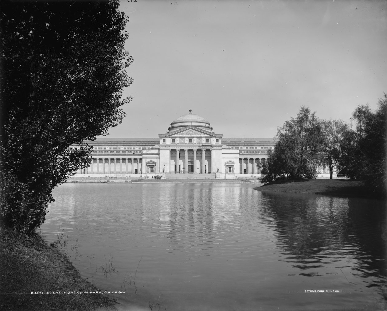 Scene i Jackson Park, Chicago, Illinois, 1890-1901 af Detroit Publishing Co.