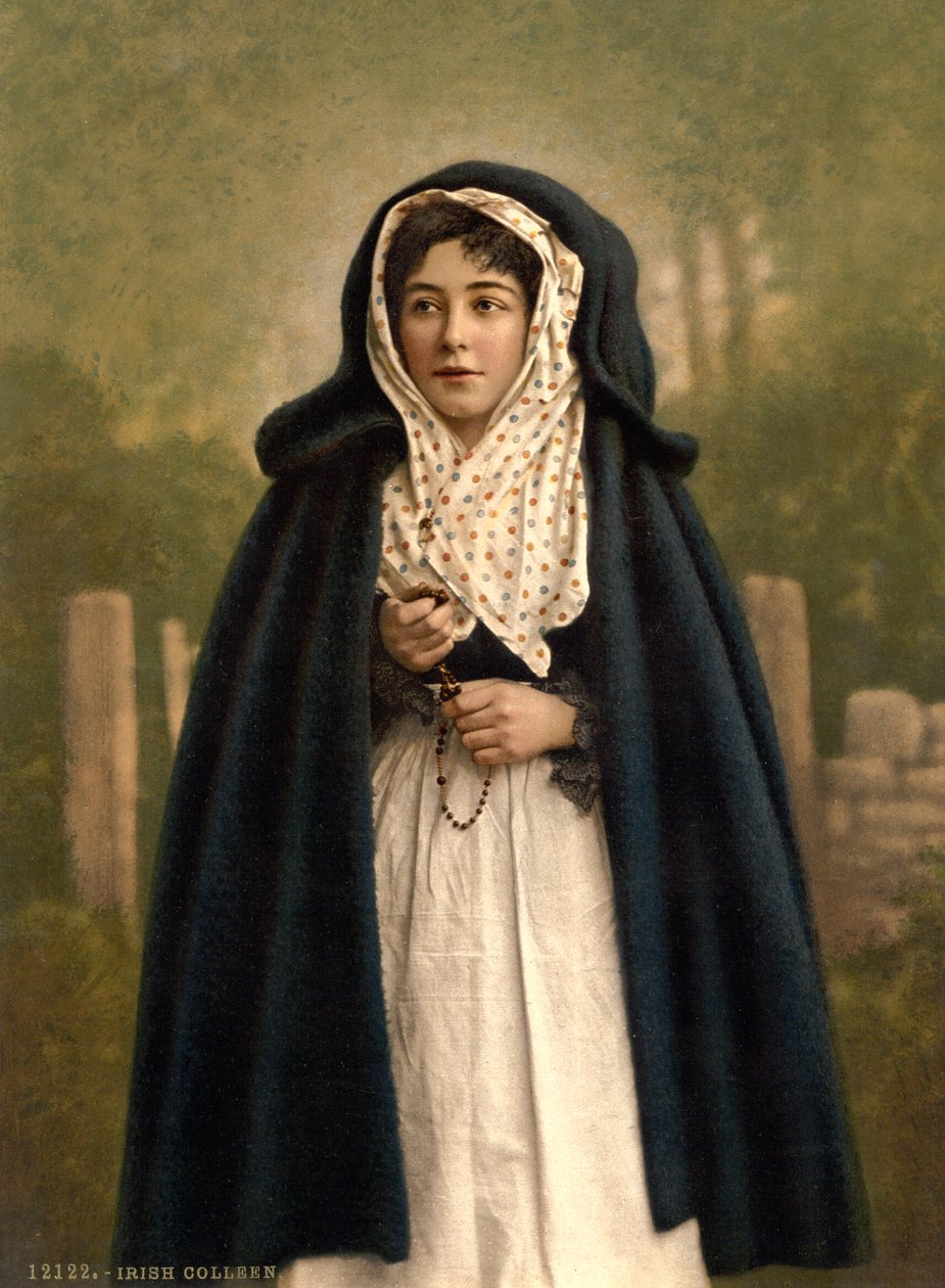 Irsk Colleen, 1890 af Detroit Photographic Co.