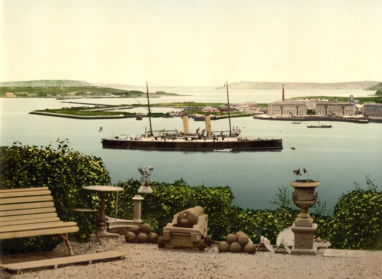 Queenstown Havn. Amt Cork, ca. 1890 af Detroit Photographic Co.