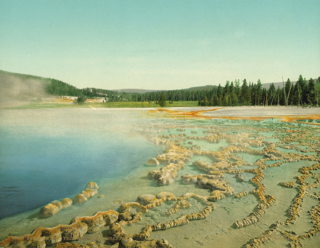 Sapphire Pool, Yellowstone National Park, ca. 1902 (photochrom) af Detroit Photographic Co.