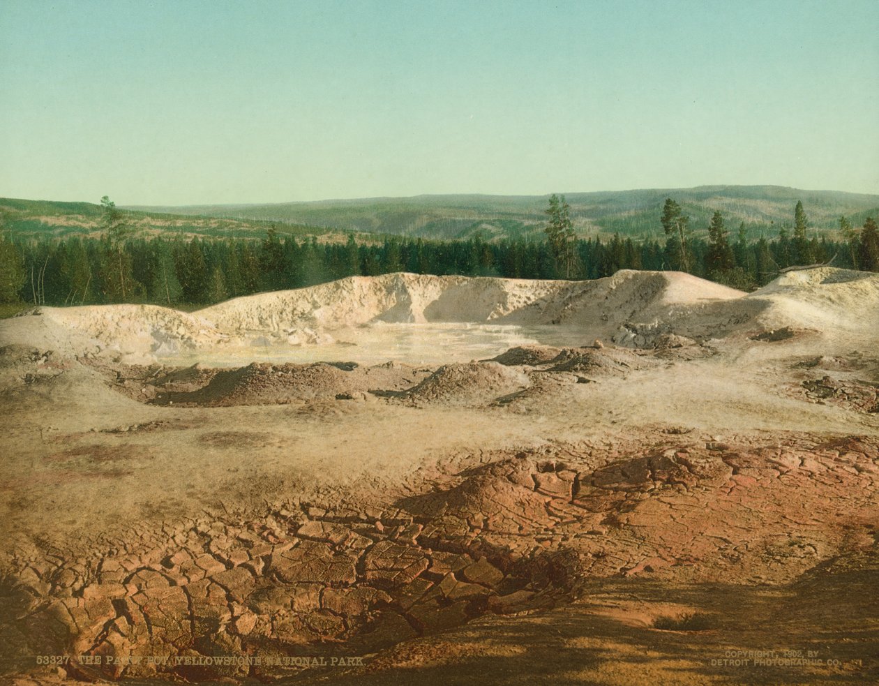 The Paint Pot, Yellowstone National Park, ca. 1902 (fotokrom) af Detroit Photographic Co.