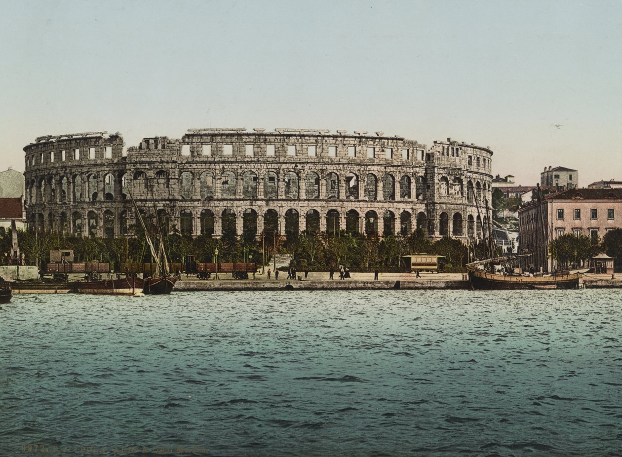 Arena del Mare, Pola, ca. 1900 (fotomekanisk tryk) af Detroit Publishing Co.
