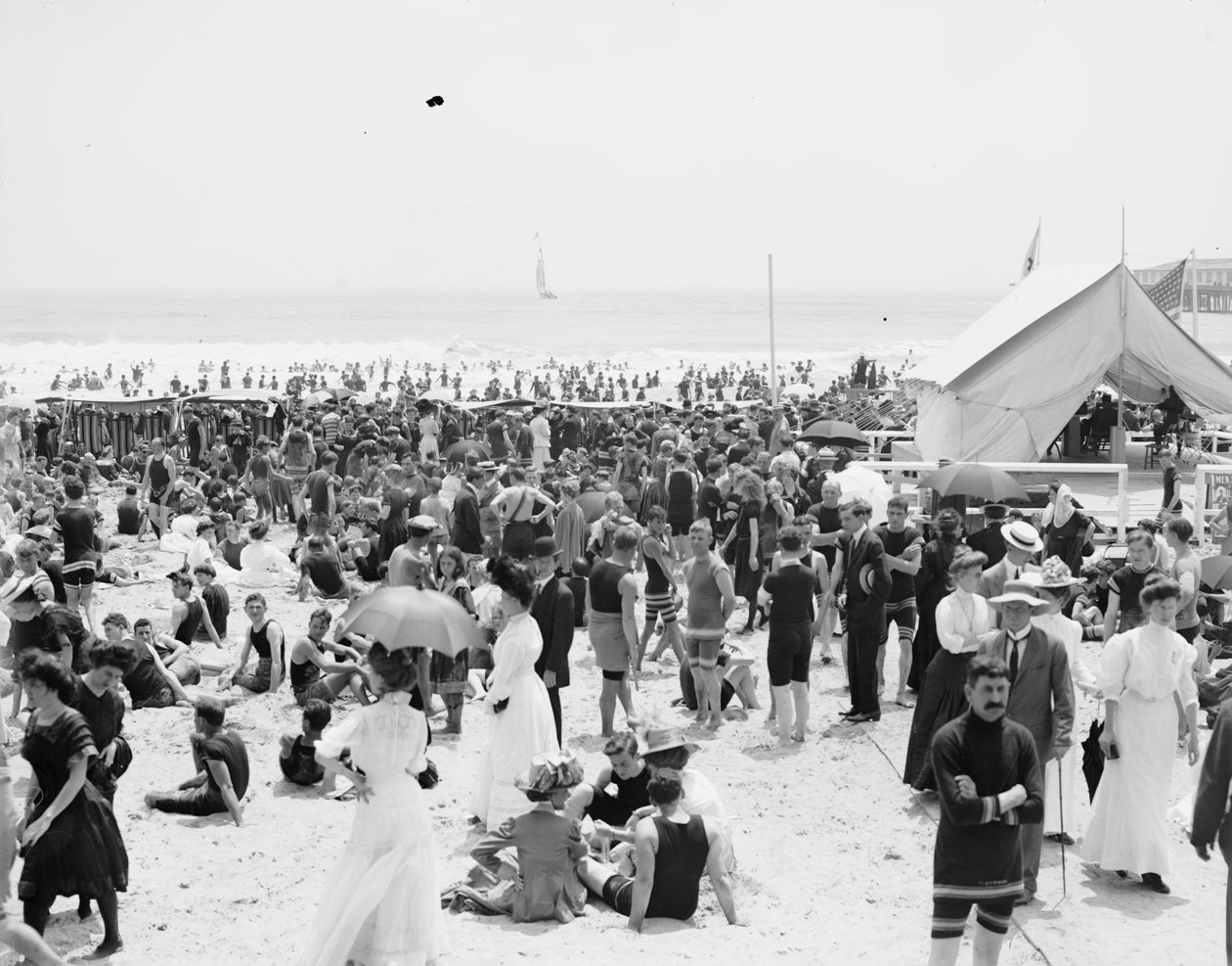 Atlantic City, badetimen af Detroit Publishing Co.