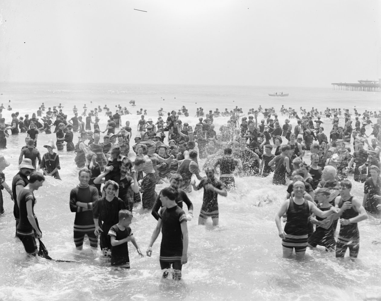 Bathers , Atlantic City, New Jersey af Detroit Publishing Co.