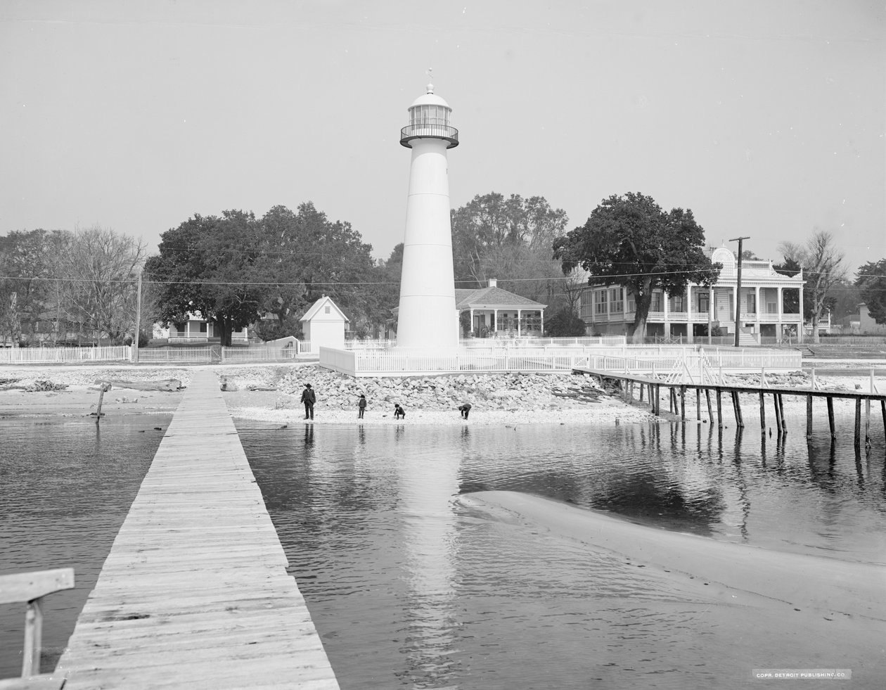 Biloxi Lighthouse, Biloxi, Mississippi, USA, ca. 1906 (s/h-foto) af Detroit Publishing Co.