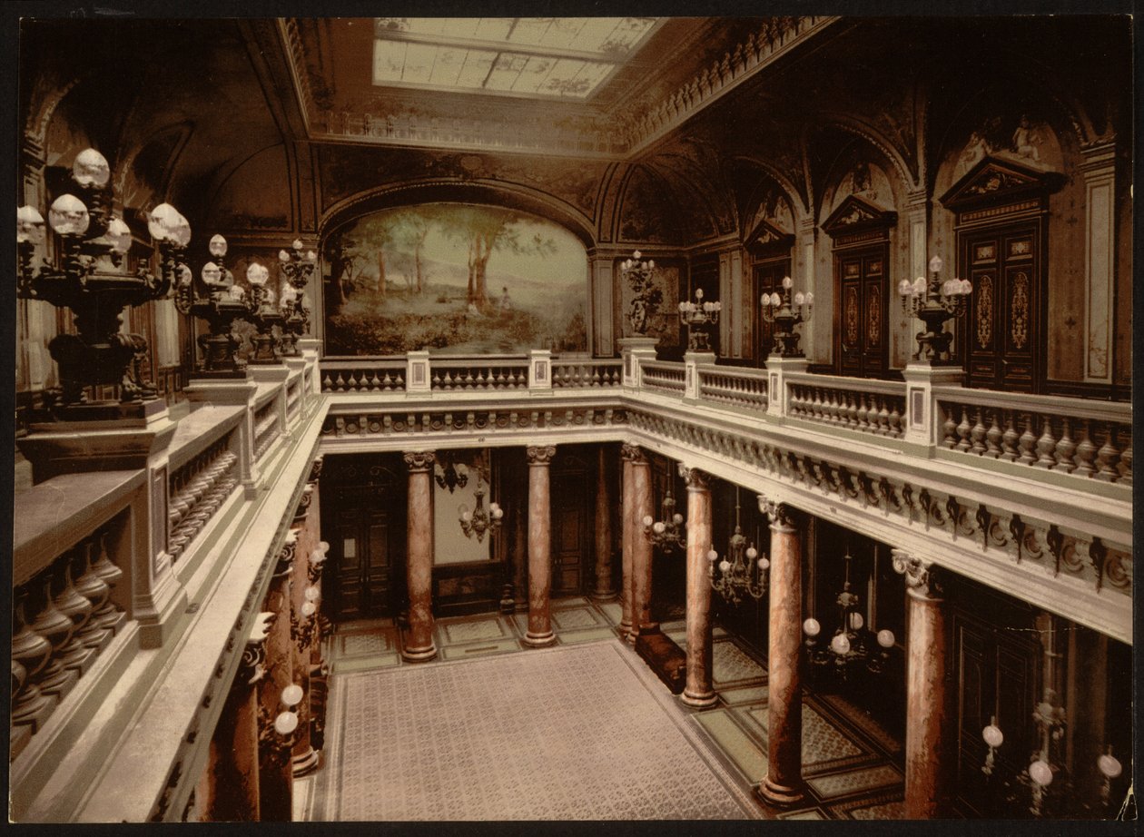 Kasinoindgang, Atrium, Monte Carlo, Riviera af Detroit Publishing Co.