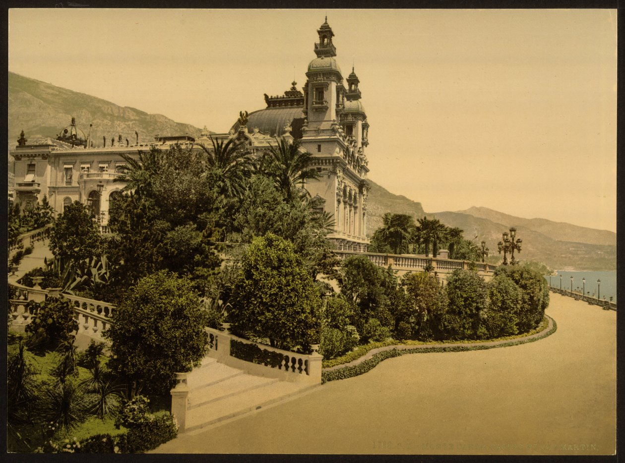 Kasinoindgang, Monte Carlo, Riviera, Monaco af Detroit Publishing Co.