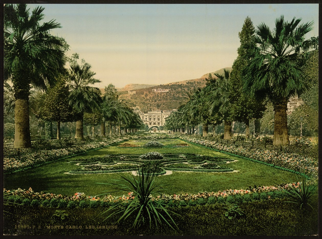 Kasinoindgang, Haverne, Monte Carlo, Riviera, Monaco af Detroit Publishing Co.
