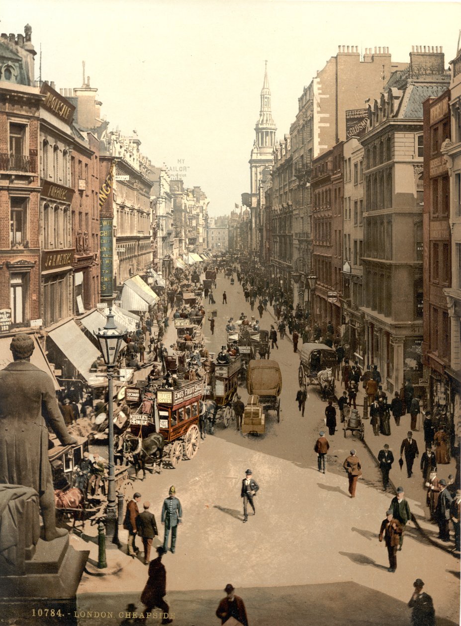 Cheapside, London, ca. 1890-1900 af Detroit Publishing Co.