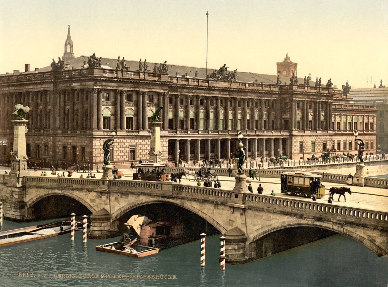 Frederiksbroen og børsen, Berlin, Tyskland, ca. 1900 af Detroit Publishing Co.