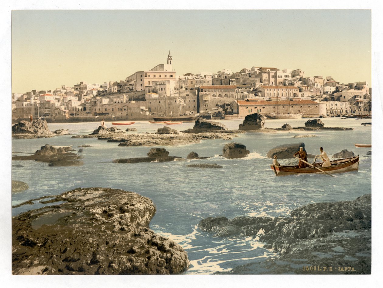 Fra havet, Jaffa, Det Hellige Land, Israel, ca. 1890-1900 (fotokromtryk)) af Detroit Publishing Co.