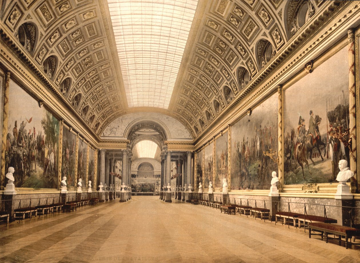 Gallery of Battles, Versailles, ca. 1890-1900 (fotokrom) af Detroit Publishing Co.