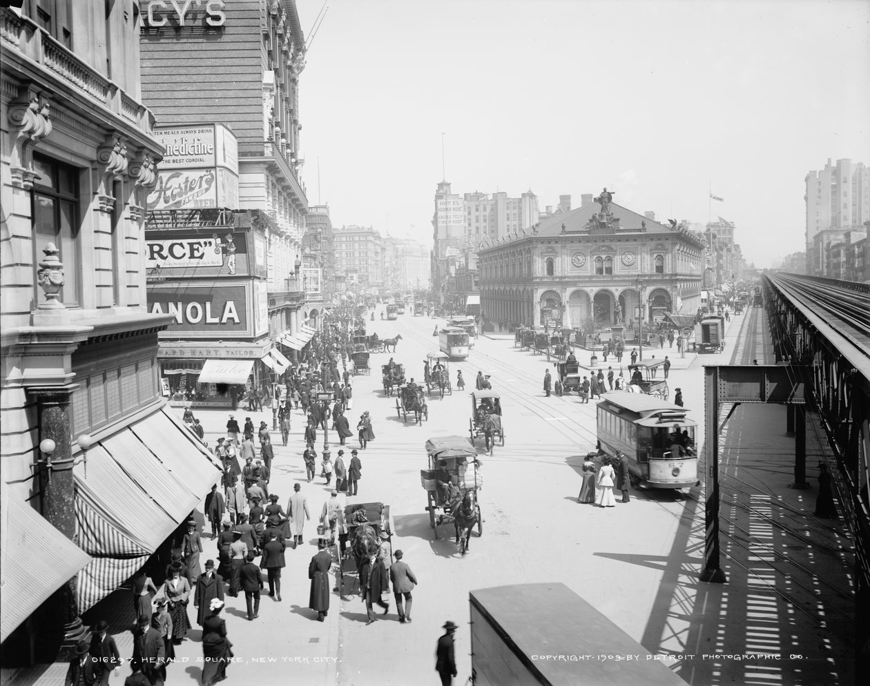 Herald Square, New York, ca. 1904 (s/h-foto) af Detroit Publishing Co.