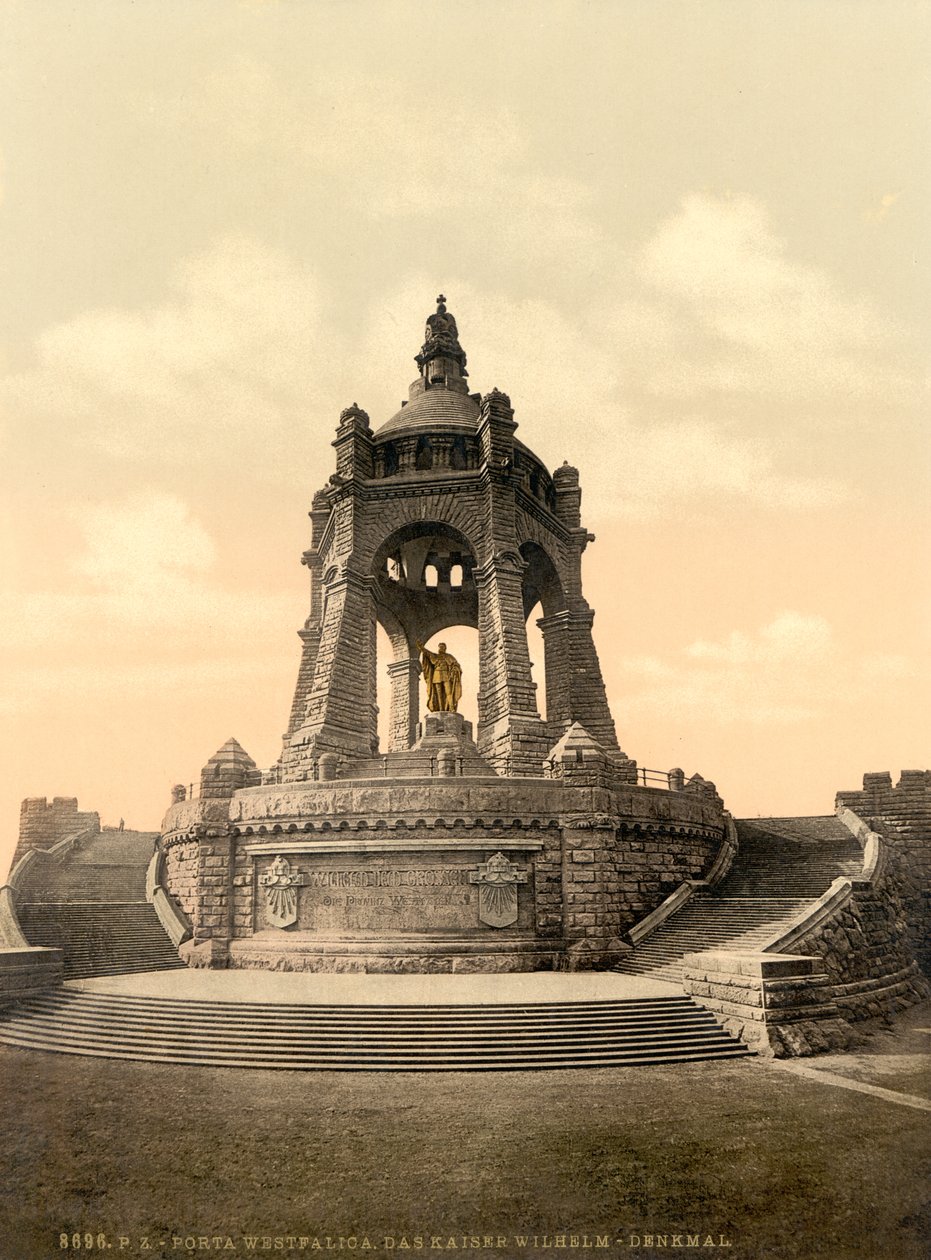 Kaiser Wilhelm Monument, Westfalen, Tyskland, ca. 1900 af Detroit Publishing Co.