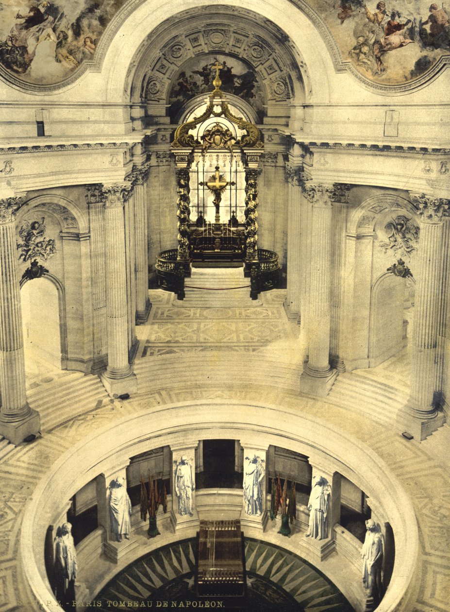 Napoleons grav, Les Invalides, Paris, Frankrig, ca. 1900 af Detroit Publishing Co.