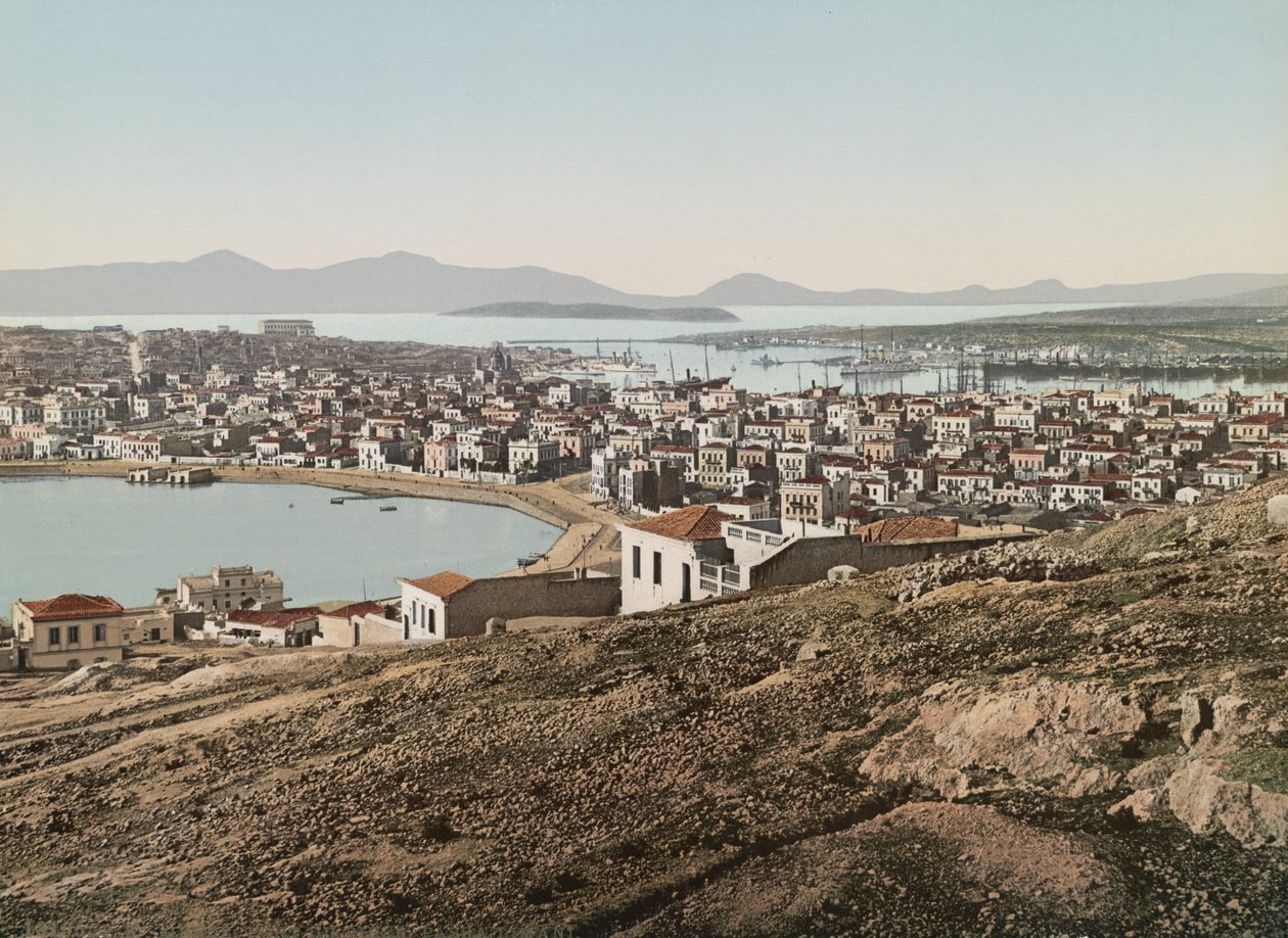 Havn i Piræus, 1905 af Detroit Publishing Co.