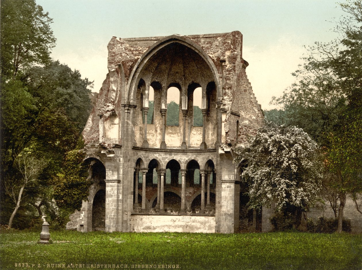Ruinerne af Heisterbach Abbey, Nordrhein-Westfalen, Tyskland, ca. 1900 af Detroit Publishing Co.