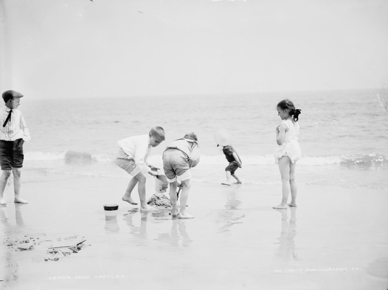 Sandslotte, Coney Island, NY af Detroit Publishing Co.